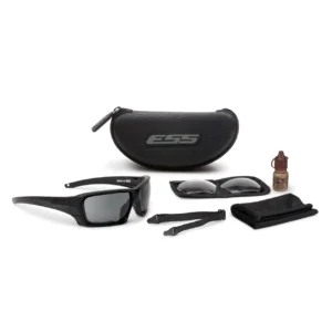 Балістичні окуляри ESS Rollbar Black APEL Smoke gray and clear lense